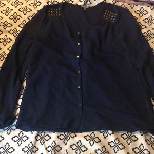 Navy blue blouse